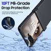 Per Motorola Razr 60 Ultra / Razr Ultra 2025 Con Protezione Cerniera, Pellicola Protettiva Schermo, Custodia Telefono Robusta Anti-Graffio Antiurto per Tutto il Corpo-Nero