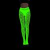 Leuchtende Fischernetzkniestrümpfe Netz Hohl Leuchtende Basis Socken Glänzende Strumpfhosen Strümpfe Damen Sexy Druck Nachtleuchtende Strümpfe