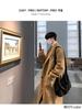 Men's Korean Style Mid-Length Over-the-Knee Wool Coat - Thick, Loose, Trendy Winter Windbreaker