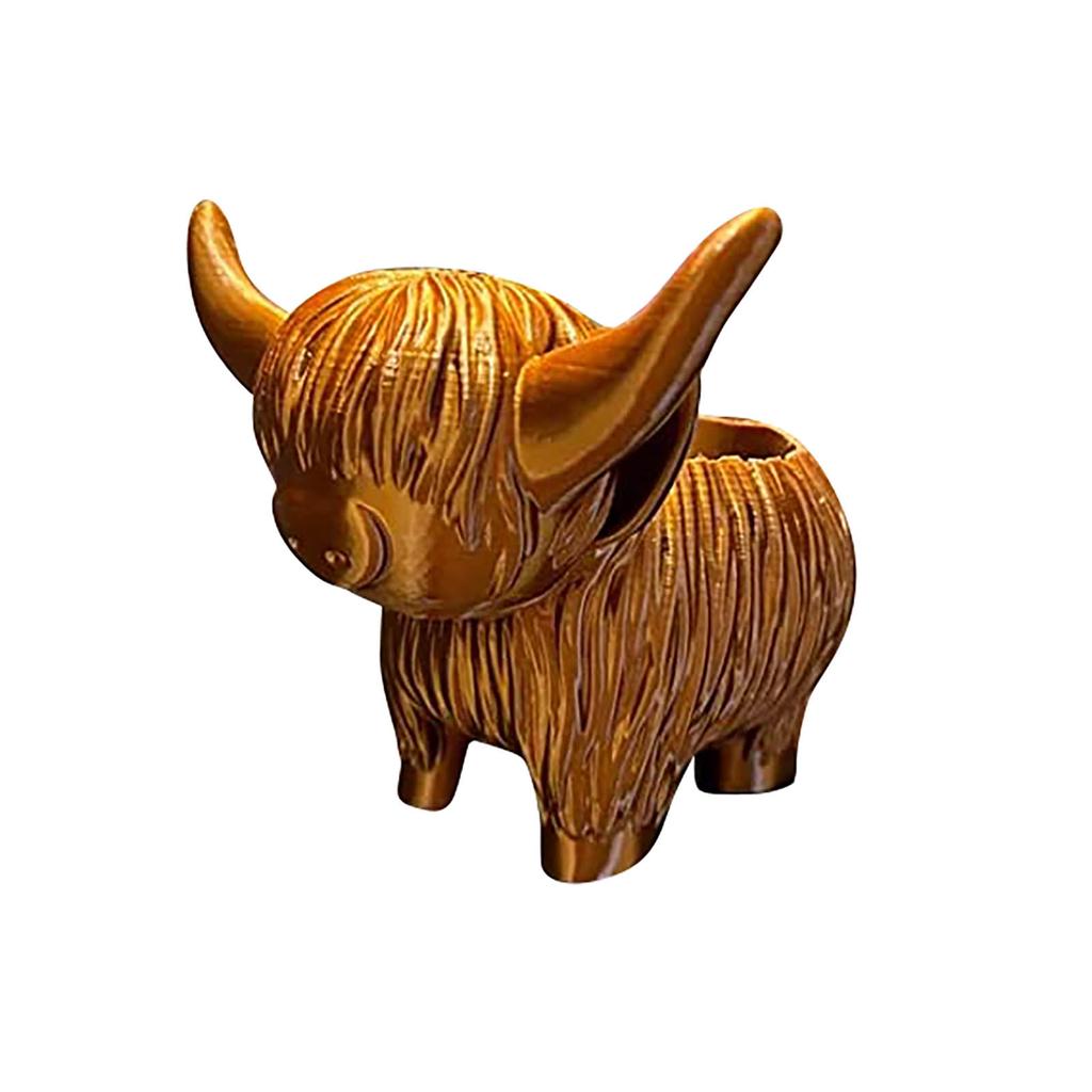Creative - Cattle Flowerpot Statue Resin Handicraft Ornaments Home Garden Garden Study Ornaments