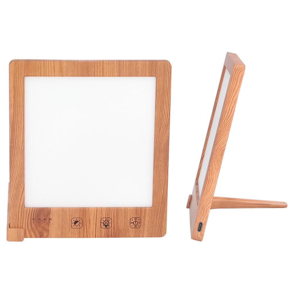 Lámpara de Terapia de Luz Espectro Completo 10000LX Luz LED de Fototerapia Regulable Temporizador Control Táctil