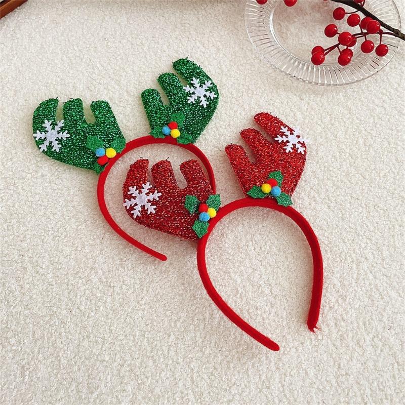 6 Pc Festival Glowing Hair Bands With Build In LED Lights For Christmas Parties Family Gatherings And Event