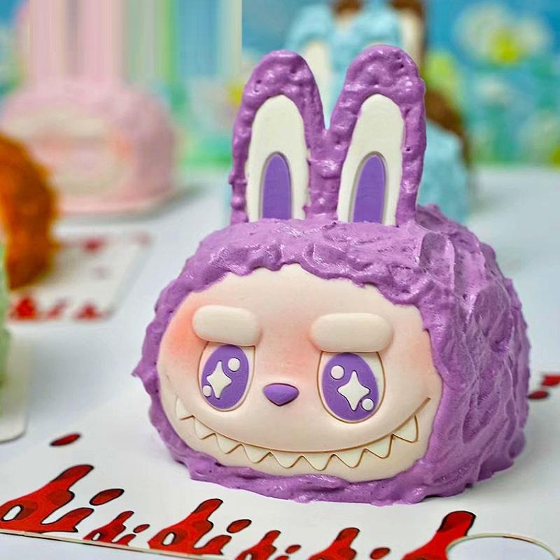 3D Panenky Labubu Dort Fondán Silikonová Forma Silikonová Forma na Čokoládovou Tyčinku