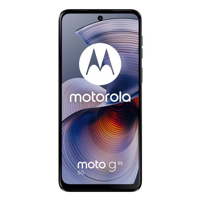 Motorola Moto G55 - 5G smartphone - SIM doble - RAM 8 GB / Memoria interna 256 GB - microSD slot - pantalla LCD - 6.49" - 2400 x