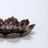 Alloy Lotus Incense Burner Stick Holder Buddhism Zen Line Plate Sandalwood Coil Base Temples Yoga Studios Home Decoration