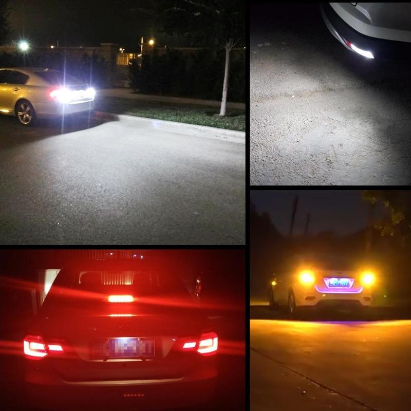 1Pc P21/5W Led 1157 High Bright Car Light BAY15D 1156 P21W Ba15S żarówka R5W R10W 3030SMD Auto uniwersalny kierunkowskaz cofania hamulec biały DRL DC 12V