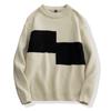 Winter Men 'S Round Neck Thicken Sweater Loose Knitwear Sweater Warm Bottoming Shirt 