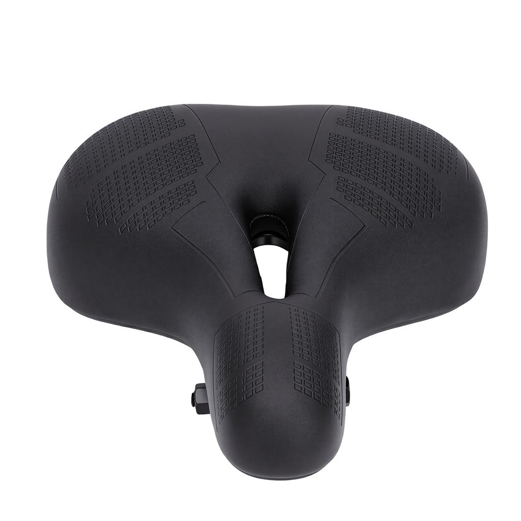 Bicycle Saddle Seat Comfortable Waterproofing Bike Seat with Hollow Ventilation Design Includes Installation Tools PU