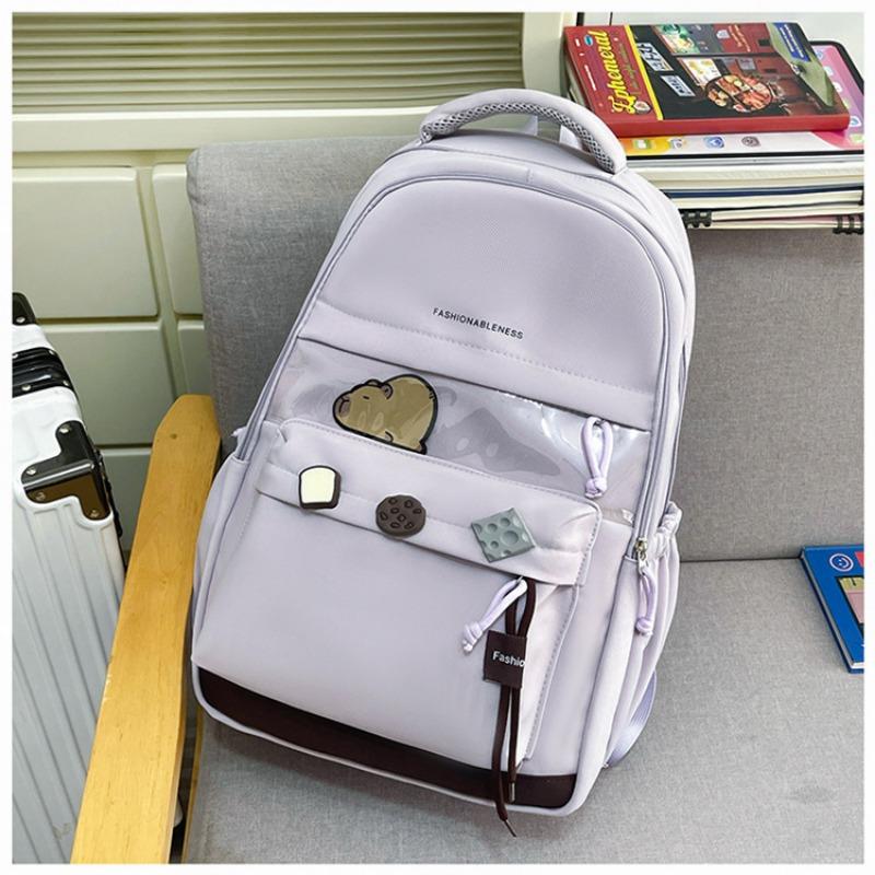 New High-value and Fresh Macaron Backpack, Lightweight and Large-capacity Backpack for Junior High School Students