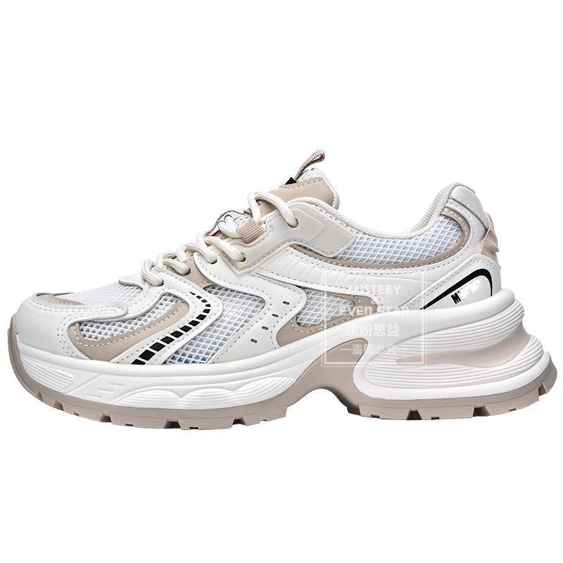 Spring new thick-soled mesh dad shoes breathable sneakers 1555