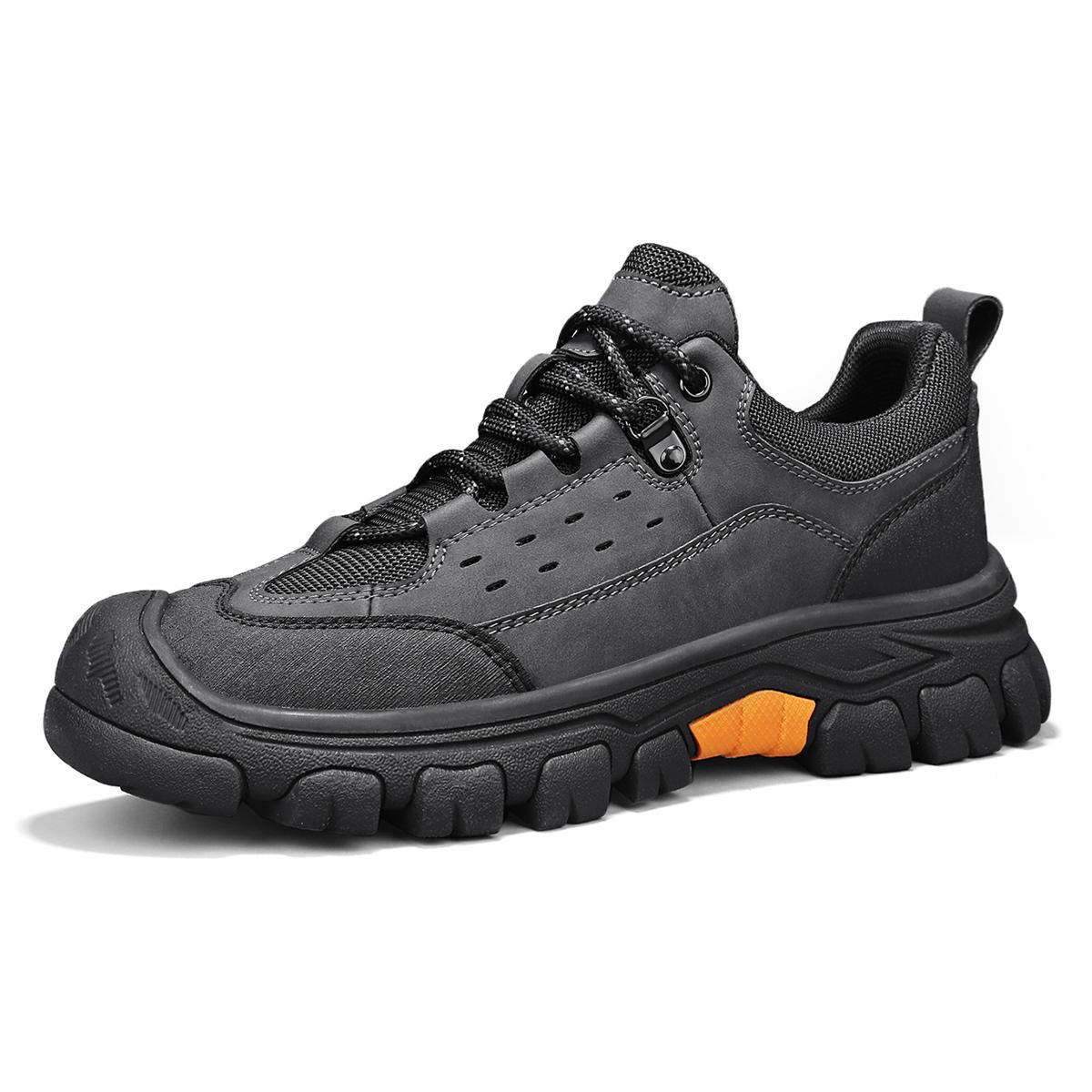 

Men s Outdoor Hiking Boots, Breathable Ankle-Top Sneakers with Non-Slip Sole, Metal Eyelets & Reinforced Lacing 38