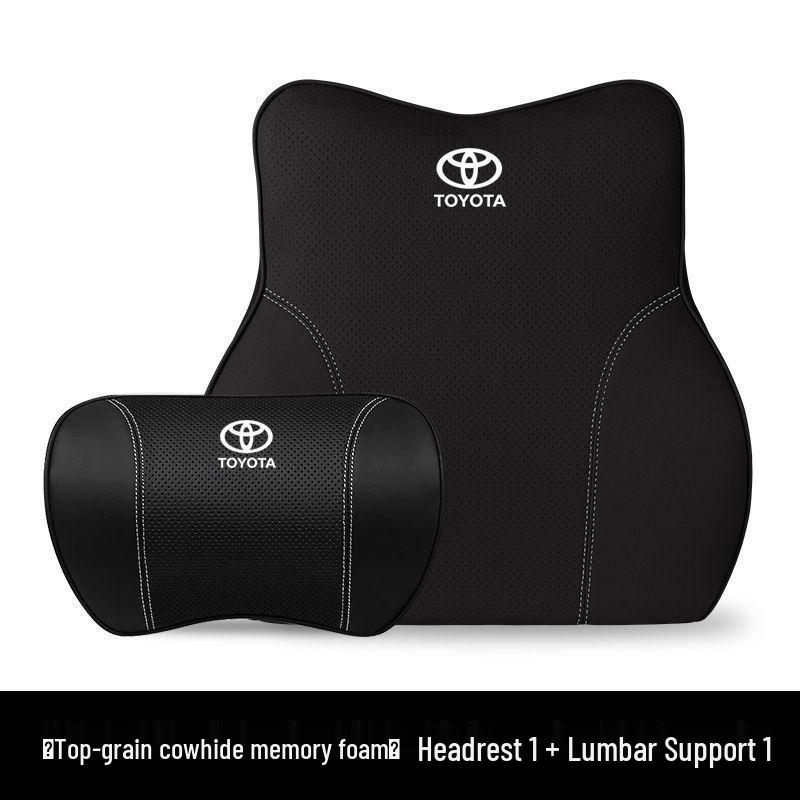 Cojín para Reposacabezas y Soporte Lumbar de Coche para Toyota Corolla, RAV4, Camry, Highlander, Avalon