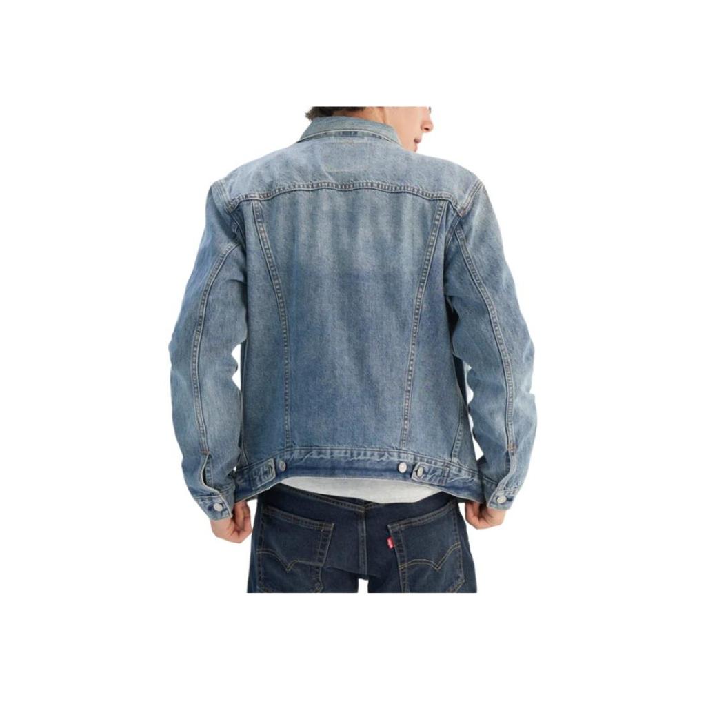 Levis Denim Wanderer Series Fw24 Denim Wanderer Series Lapel Single-Breasted Loose Straight Long Sleeve Denim Jacket Men Jackets Light-Blue 0015E-0006