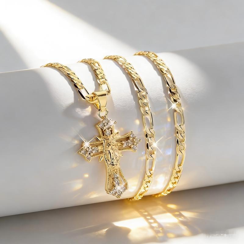 Women's Light Luxury Religious Cross Pendant Sweater Chain - Versatile, High-End Feel, Niche Design Necklace