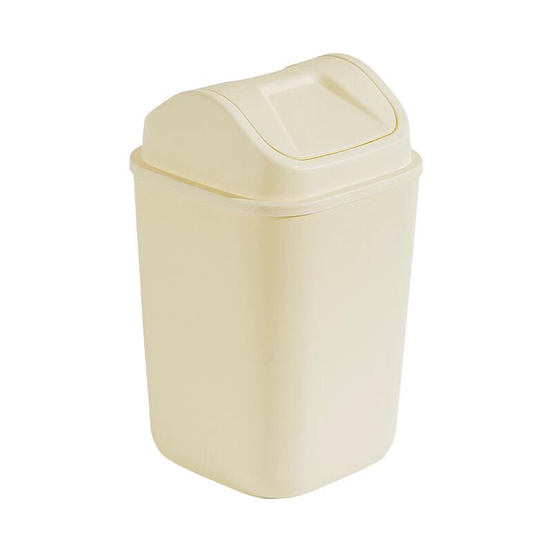 Deou Xingguang 12L Cream Style Swing Lid Trash Can