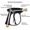 High Performance New Arrival High Pressure Short Gun Car Washing Spraying Water Gun Car Cleaner 1/4" Quick Connect Nozzle