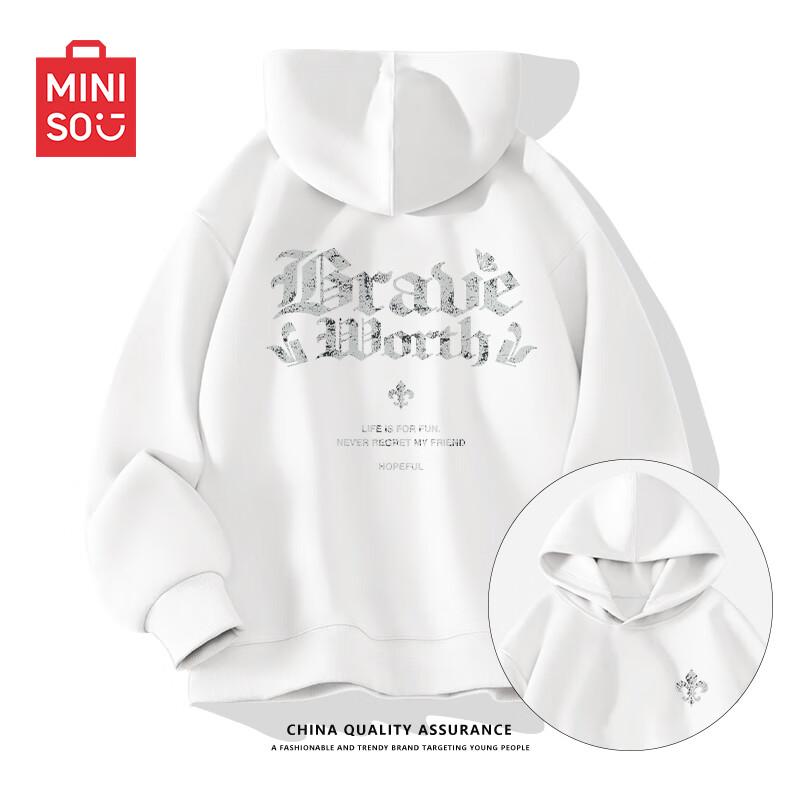 

MINISO Men s Heavyweight Hooded Pullover Z 3XL