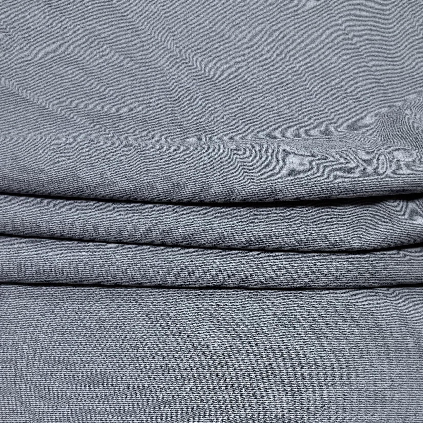 

40D Light Grey Warp Knitted Nylon-Spandex Cationic Fabric Casual Shirt