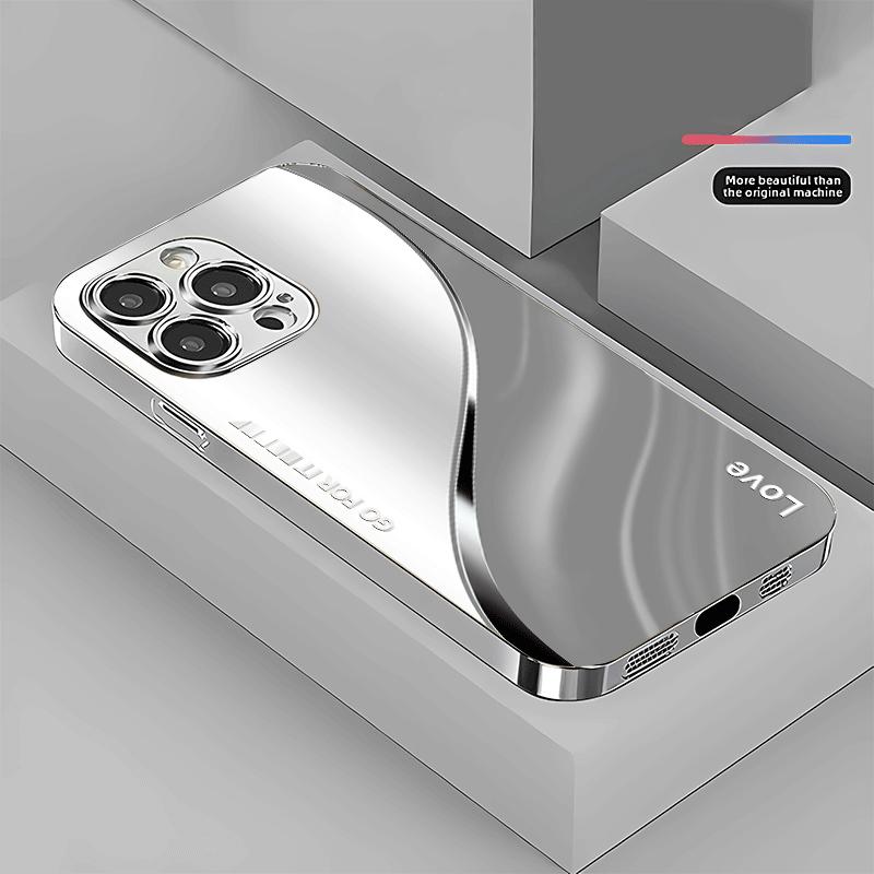 Streamlined series glass phone case suitable for iPhone 17 16 15 14 13 12 11 Pro/Max/Plus anti drop and shockproof back cover