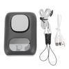 Personal Waist Fan 4000mAh Rechargeable Hanging Neck Fan With 5 Speeds Brushless Motor for Camping Outdoor Jobsite