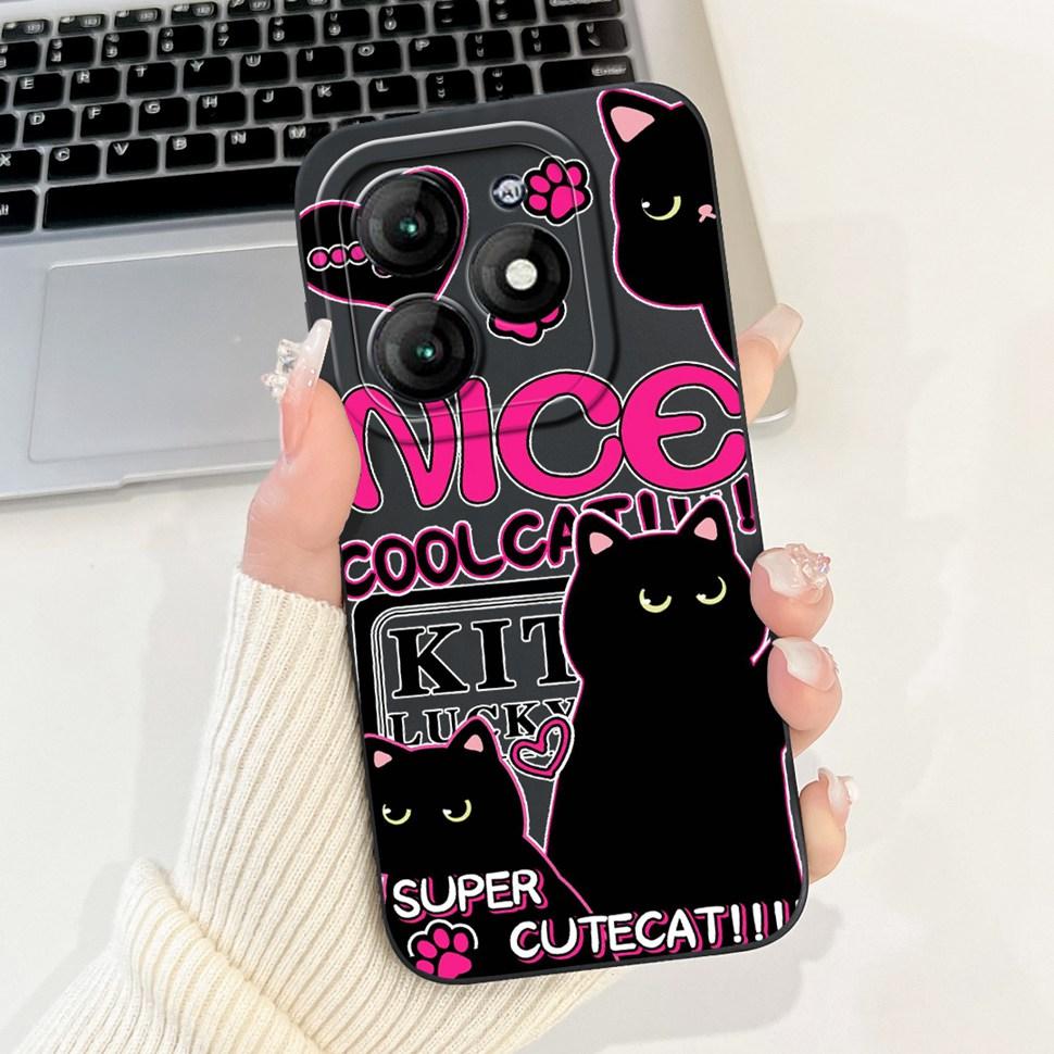 For Itel A70 A665L Case Soft Silicone Fashion Rabbit Phone Cover For Itel A 70 A70 Fundas ItelA70 Casing Shockproof Cover
