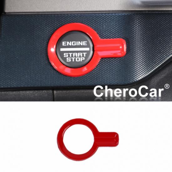 

ABS Red Engine Start Stop Push Button Cover Accessories for Ford Bronco +