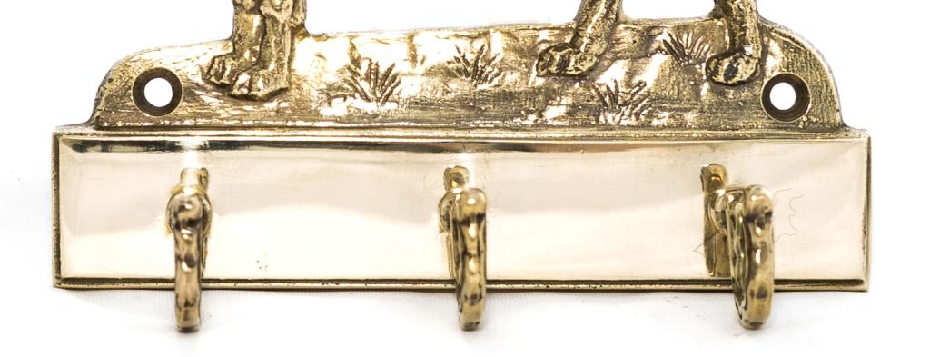Great Dane I – Key holder with a dog, brass handle for dog accessories | Art-Dog