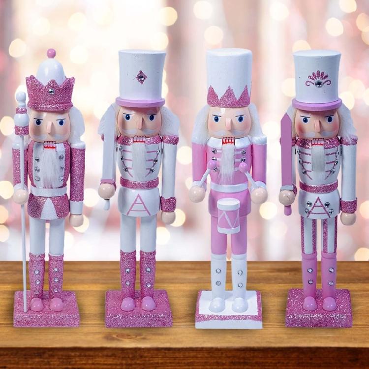 Nutcracker Soldier King Christmas Decor for Indoor Tabletop Desktop Holiday Home
