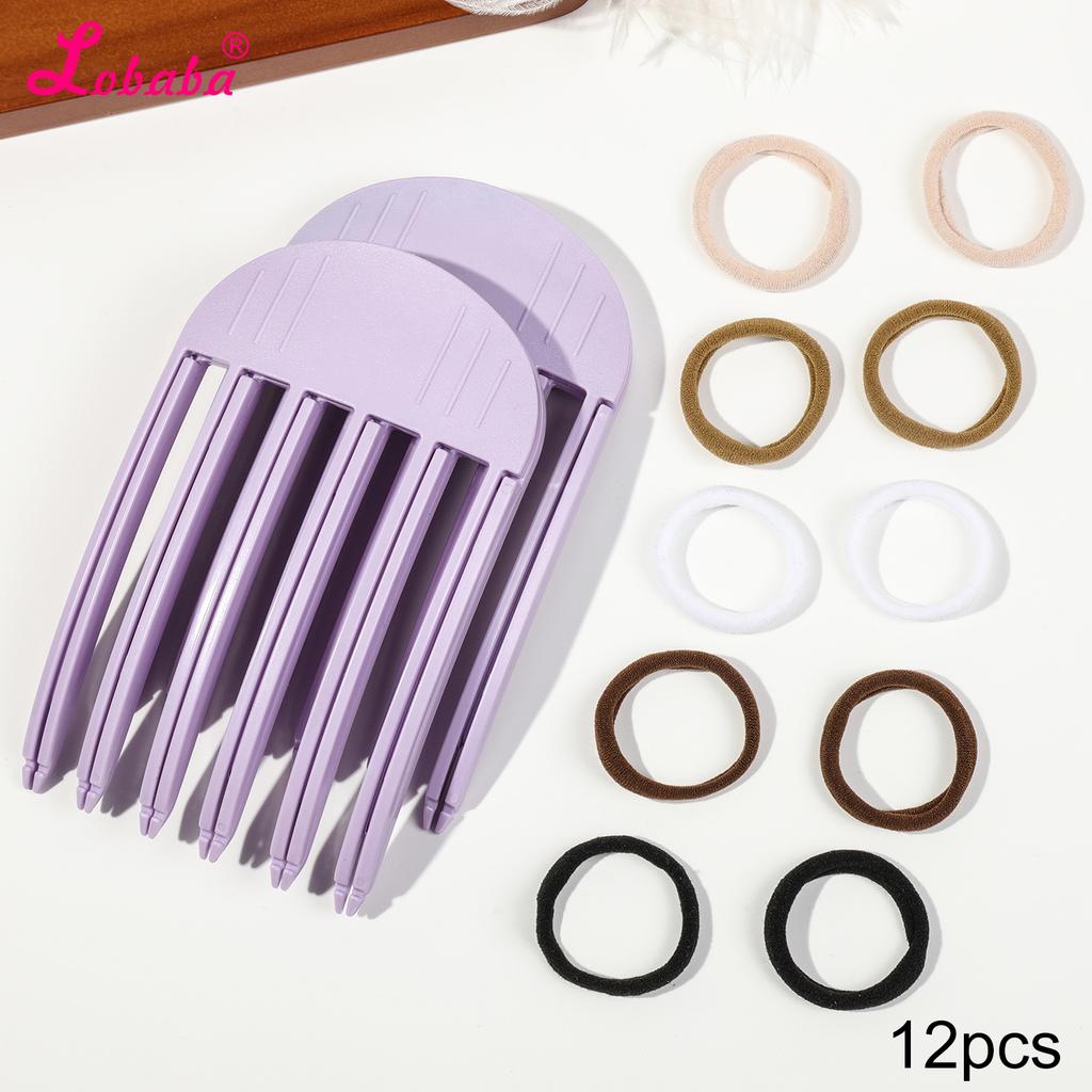 High Cranial Top Accessories Wind Plastic Comb Hair Roots Natural Fluffy Lazy People No Trace Hair Clip Hair Styling Accessories