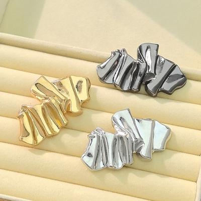 Brooch Scarf Clasps Irregular Shape Multi-Layer Plating Scarf Clasp Oxidation Resistant Scarf Button Alloy Scarf Accessory