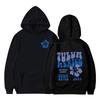 Felpa Stampata QEEAN BEACH Wild Wave 1971 per Bambini - Pullover Autunno/Inverno Vestibilità Larga per Ragazzi e Ragazze