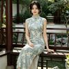 Sleeveless national style, new Chinese Suzhou long cheongsam, improved young 1011 new women's high-end sense, daily wear