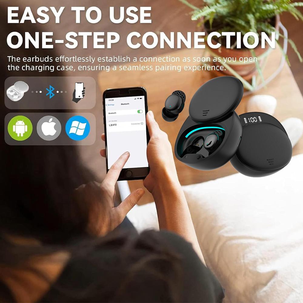 Mini True Wireless Bluetooth Earphones With Noise Reduction, High Volume Phone Stand, Sports Games, Music In Ear Earphones