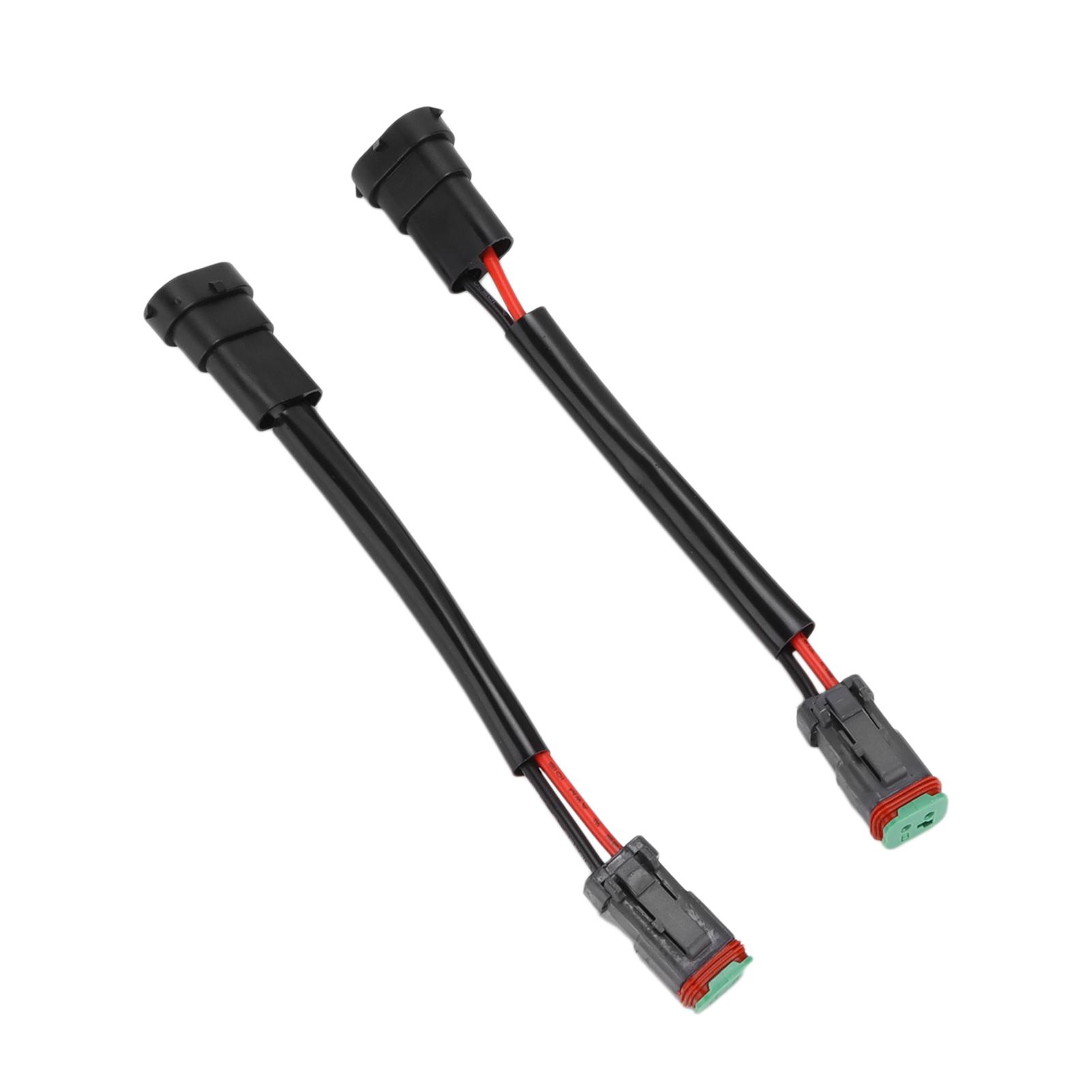 

2 шт. DT Female to H11 Male Conversion Wire Cable Adapter Водонепроницаемый для светодиодной рабочей лампы Light Bar