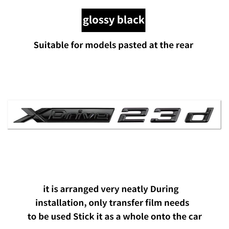 Suitable for BMW X1 X2 X3 X4 X5 X6 X7 F49 U12 F39 G08 G18 F15 F25 F26 G01 G02 G05 G06 G07 logo alphanumeric