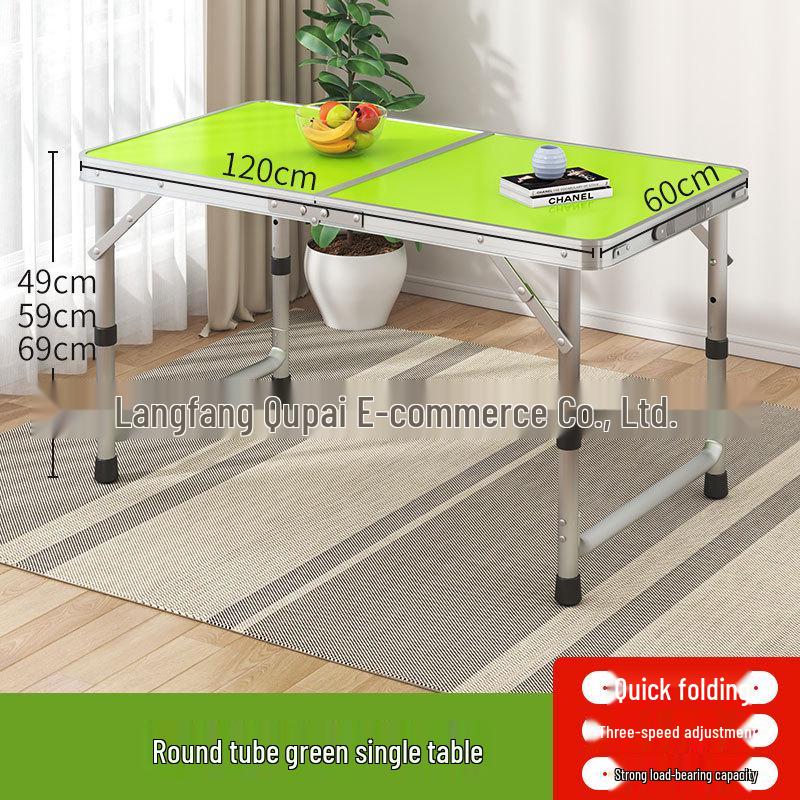 Portable Foldable Aluminum Camping Table and Chairs for Outdoor, Night Market, and Picnic Use