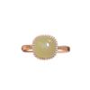 Minimalist Square Sugar Resin Open Ring Faux Jade Adjustable Statement Gift for Women Birthday Fashion Jewelry