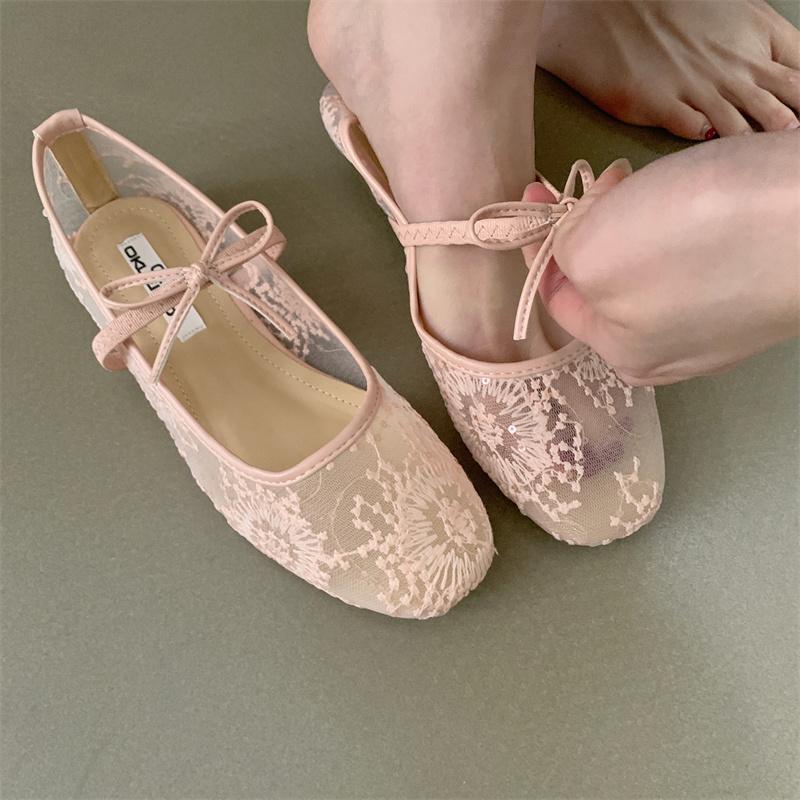 Breathable Women Mary Jane Flats Shoes Fashion Butterfly-knot Shoes Laides Soft Sole Comfort Street Style Shoes