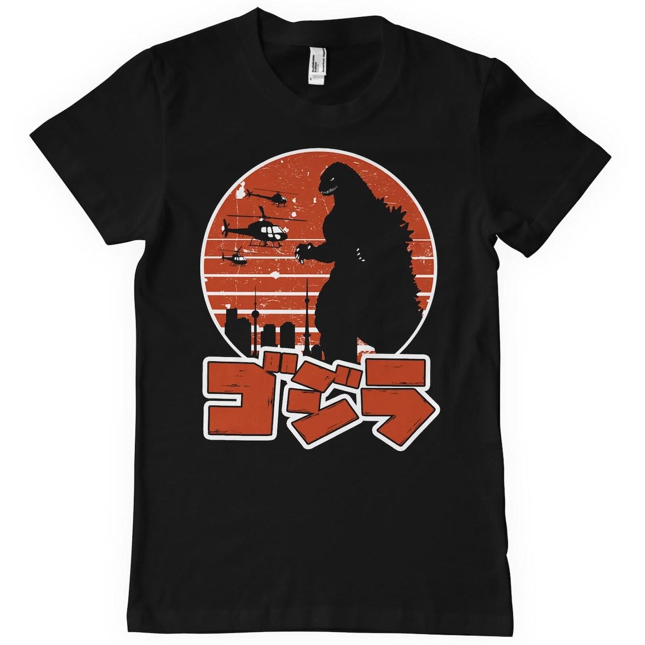 Officially Licensed Godzilla Japanese Logo Mens T-Shirt S-5XL Size L