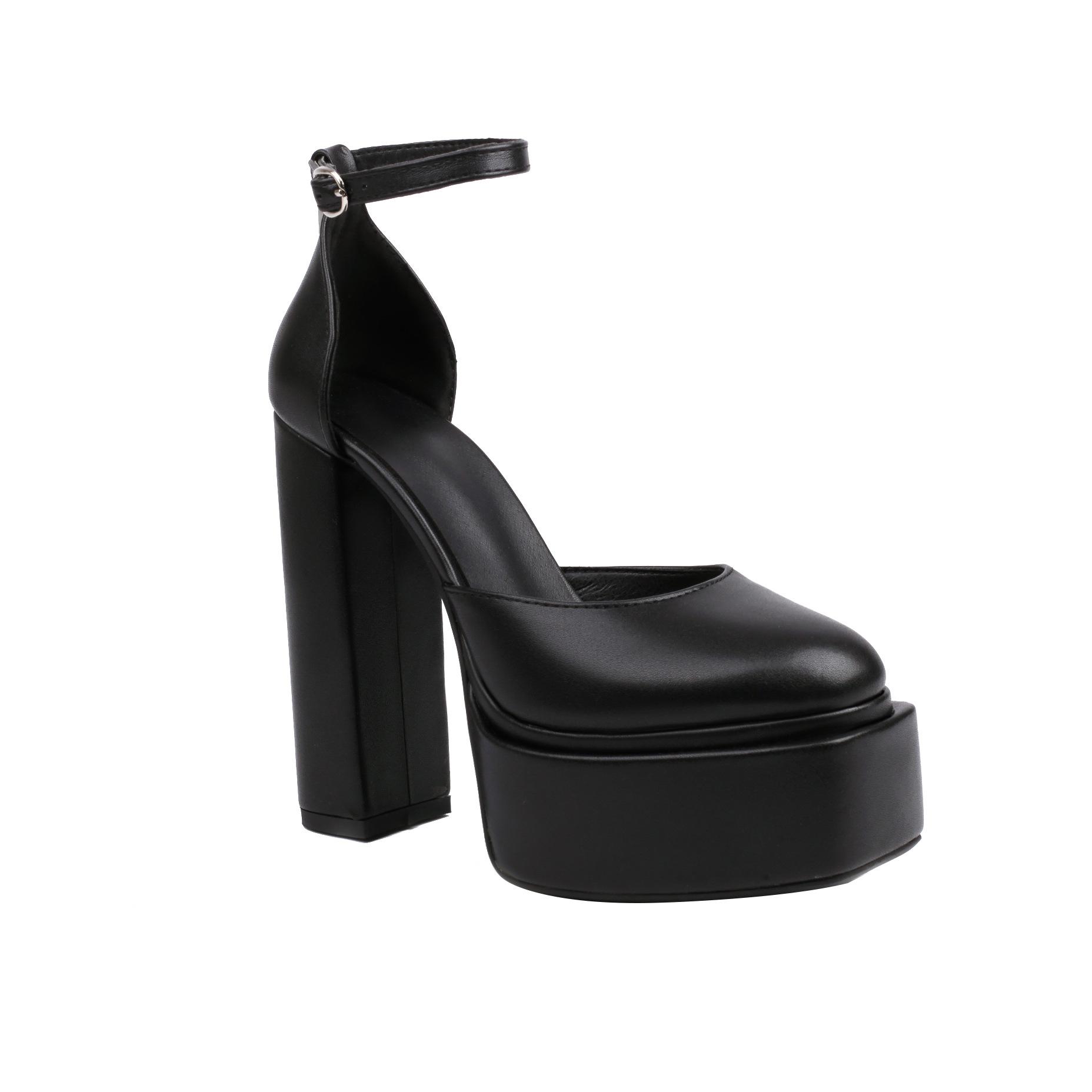 34-48 Summer Round Head Thick Heel
