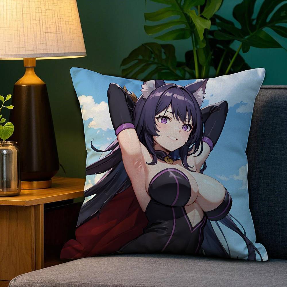 

Аниме E-Eminence in S-shadow Наволочка Противопылевой клещ Наволочка Невидимая молния шелковистый короткий плюш Чехол на подушку для дивана 12x12Inch