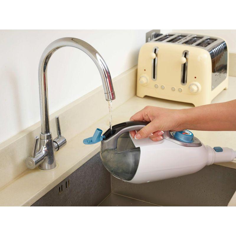 Black+Decker 1300W Steam Mop, Adjustable Output, AutoSelect Surface System - SteamMitt Glove and 12 Accessories