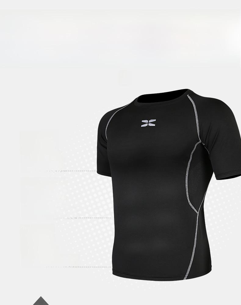 Men's Casual Fitness Running Suit: Shorts & Short-Sleeved Tights for Yoga & Training