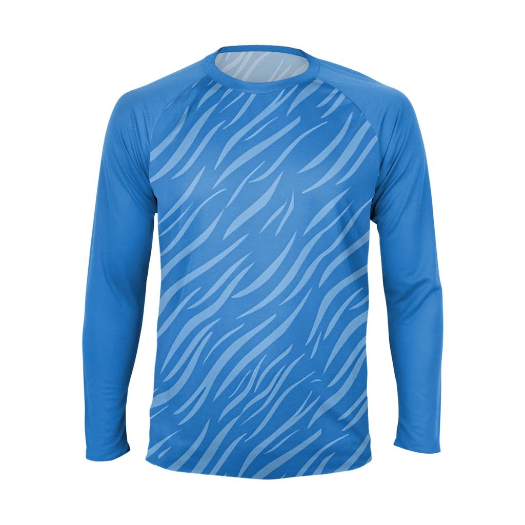 Men's Fashion Printed Raglan Long Sleeve Sports Top