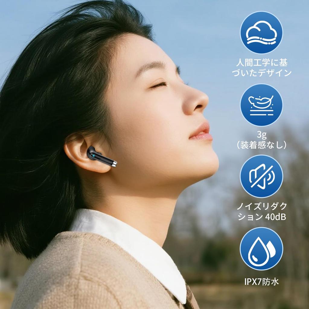 Wireless Bluetooth Earbuds Upgraded AI Smart ENC Call Noise Latest Bluetooth Sound Low Instant Fast Single or for Web and Compatible with iPhone and