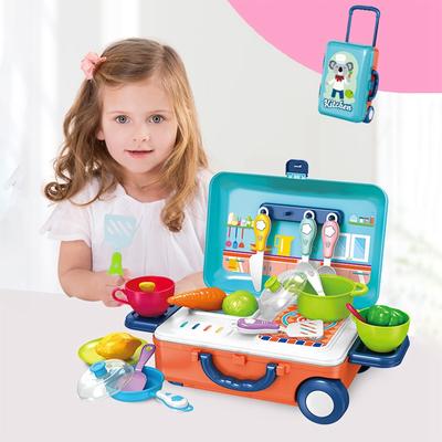 Children Pretend Play Kitchen Playset Toy Set Simulation Miniature Food Repair Make Up Items Game Interaction Girls Kitchen Toys