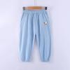 Summer Kids Loose Wide Leg Pants Linen Lantern Sleepwear Boys Girls Casual