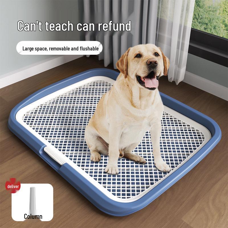 

Extra Large High-Fence Anti-Splash Dog Urinal for All Breeds With Column