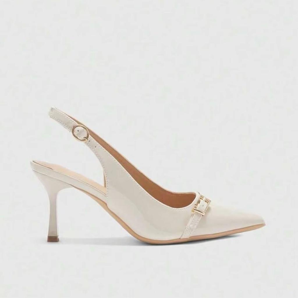 Classic Ankle Strap Sandals Woman Slides Casual Thin High Heels Shoes Women Solid Slip on Pointed Toe Summer Sandals Plus Size