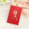 Pop-Up Design 3D Pop-Up Rose Card Rose Wedding Greeting Card  Mother'S Day